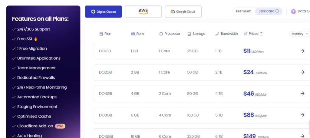 Pay as you go plan on cloudways review 