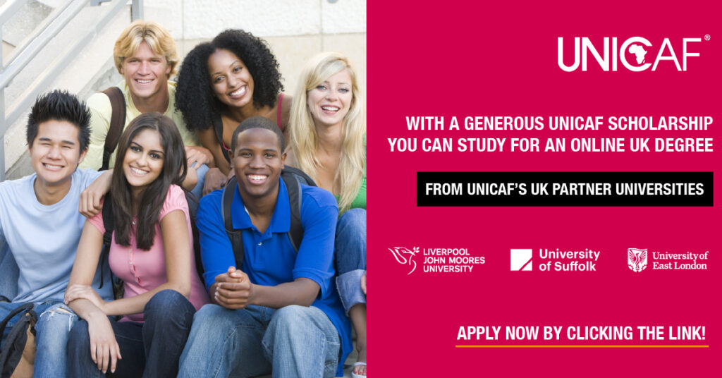 unicaf scholarship partnership universities