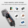 USB Car Seat Gap Organizer with LED Display and 220V Power Adapter