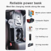 USB Car Seat Gap Organizer with LED Display and 220V Power Adapter